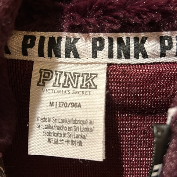 Pink Victoria Secret Sherpa hoodie Pullover - Picture 3 of 5